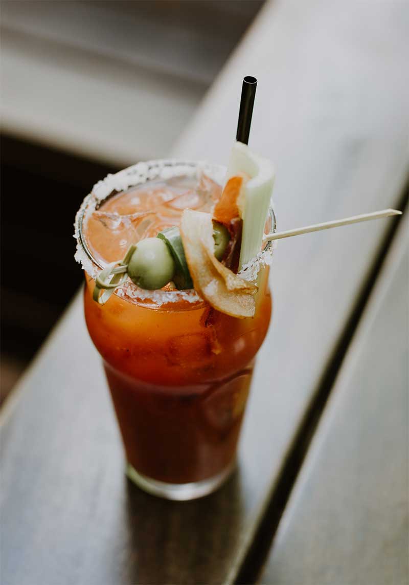 Tasty Bloody Marys at McCauslin Brook Clubhouse